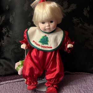 Chrissy My first Christmas by Pauline Red Christmas Baby Doll